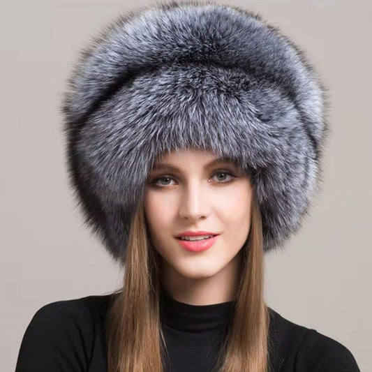 Russian Faux Fur Hat for Women - Like Real Fur - Comfy Cossack Style