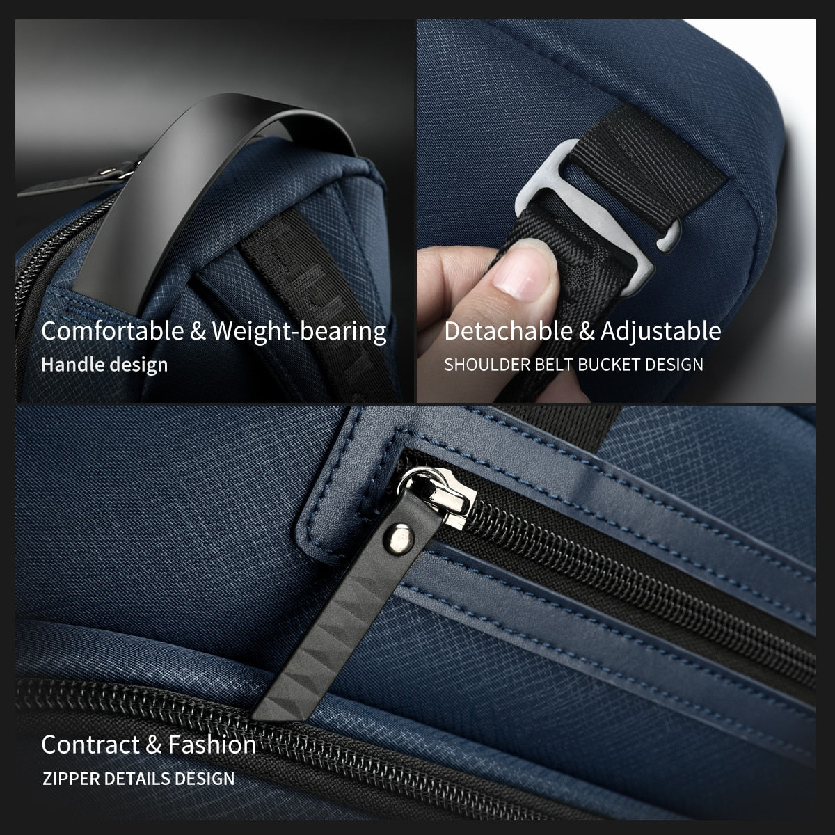 New Concise Light Weight Men's Shoulder Bags Oxford Quality Anti-wrinkle Waterproof Bag Travel Men Fashion Messenger Bag