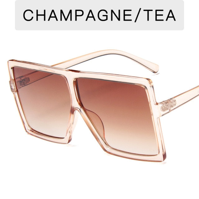 Psacss 2020 Square Oversized Sunglasses Women/Men Vintage Sun Glasses Brand Designer Multicolor Eyeglass Oculos De Sol Feminino
