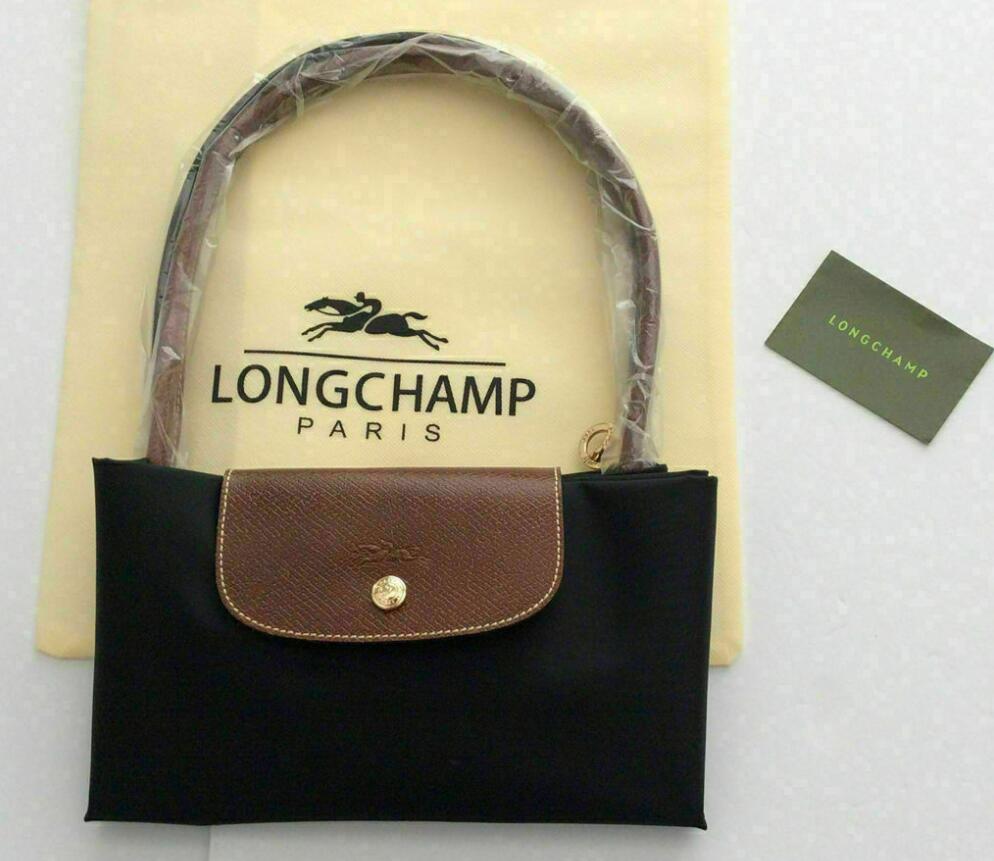Authentic classic Womens New Black Color Longchamp Le Pliage Nylon Tote Handbag Bag Size Large  / small crossbody bags for women