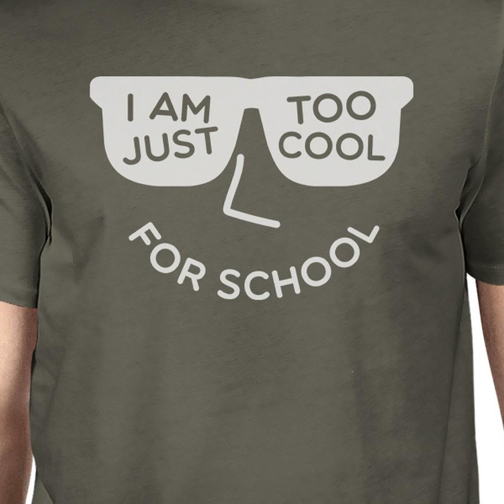 Too Cool For School Mens Dark Grey Shirt