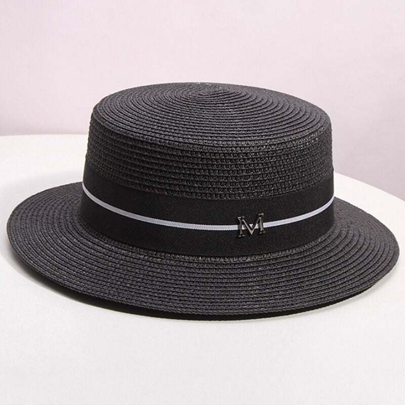 Hat For Women Panama Hat Summer Beach Hat Female Casual Lady Women Flat Brim Straw Cap Girls Sun Hat Chapeu Feminino