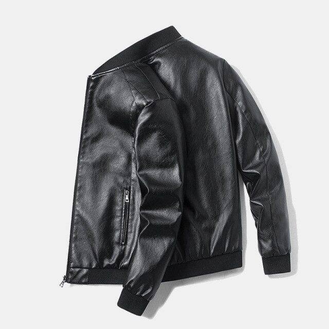 Autumn Faux Leather Jacket Men 2021 Korean Style Slim Thin Trend Clothes Leather Coat Men Punk Jacket Biker Jacket for Men