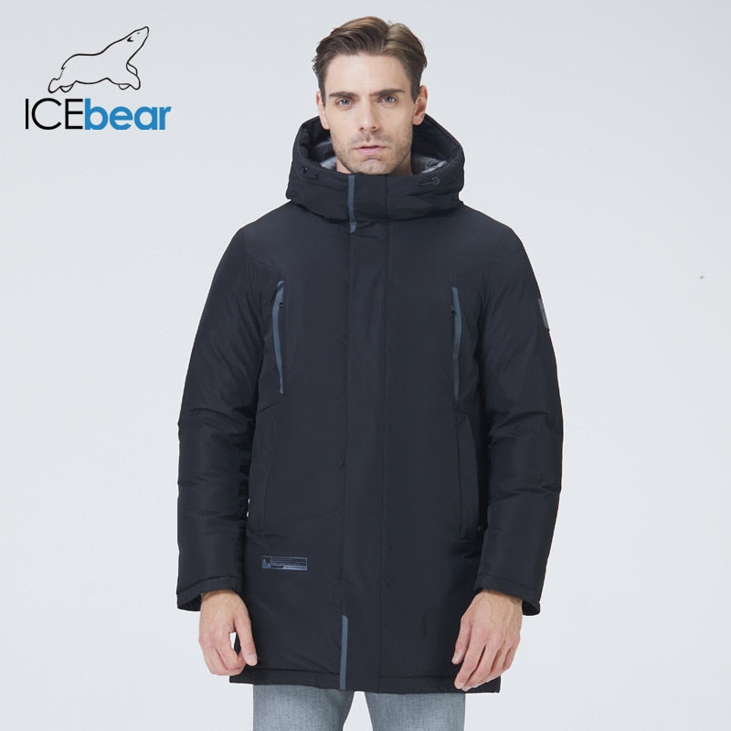 ICEbear 2021 high quality men's clothing winter male jackets fashion brand men's hooded jackets MWD21815I
