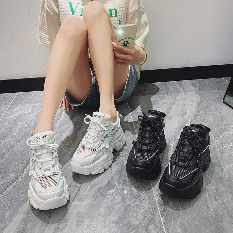 Platform Sneakers for Woman Vulcanize Shoes