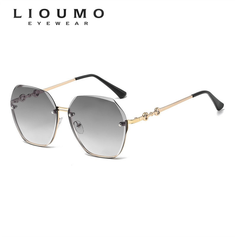 LIOUMO Polygon Polarized Sunglasses Women Men Irregular Glasses Vintage Driving Travel Gradient Shades UV400 gafas de sol mujer