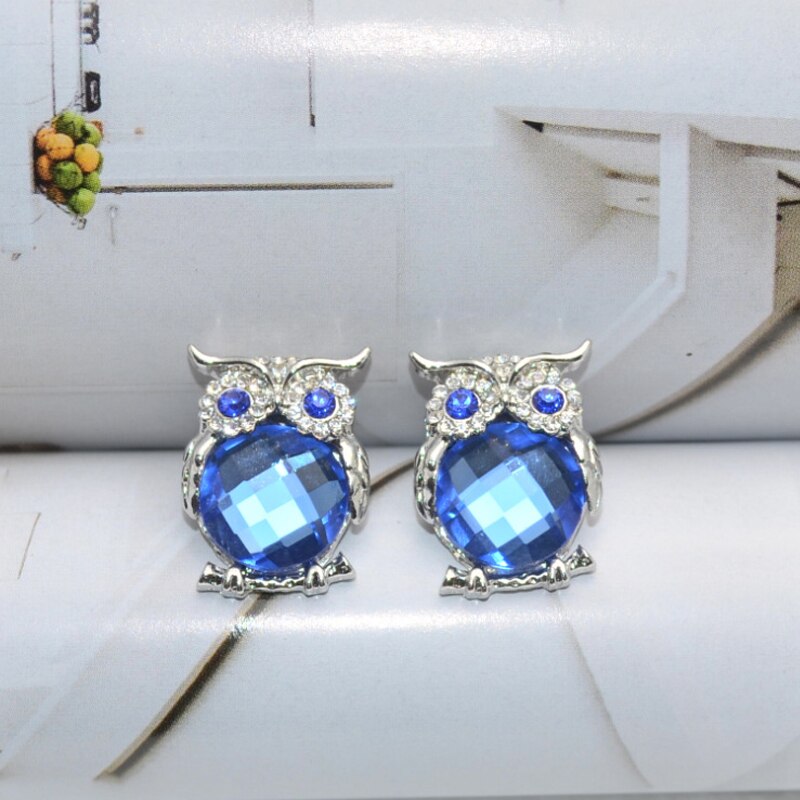 NEW Women Sweater Chain Necklace Owl Design Rhinestones Crystal Pendant Necklaces Jewelry Clothing Accessories Drop Shipping