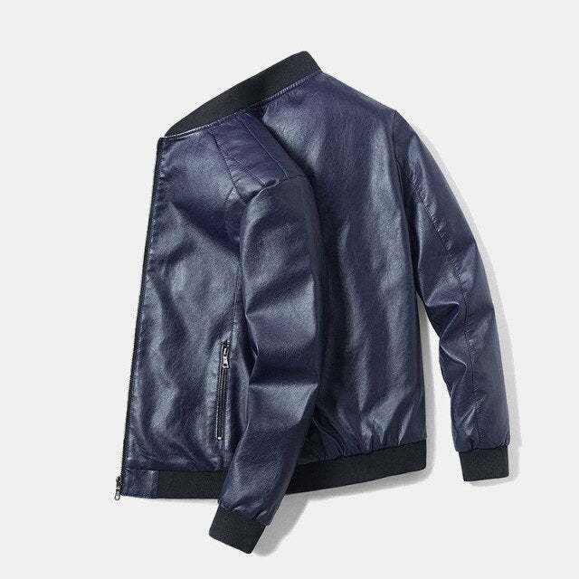 Autumn Faux Leather Jacket Men 2021 Korean Style Slim Thin Trend Clothes Leather Coat Men Punk Jacket Biker Jacket for Men