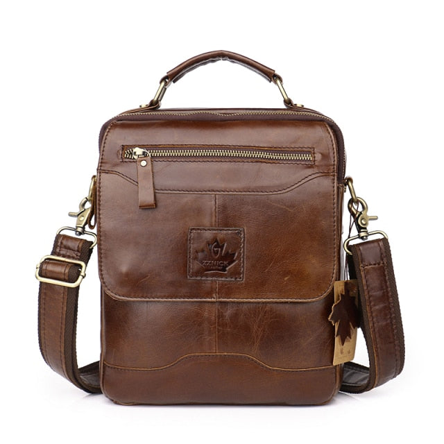 Men's Shoulder Bag Retro Men's Bag Leather Handbag Crossbody Bag Messenger Bag Personality Briefcase