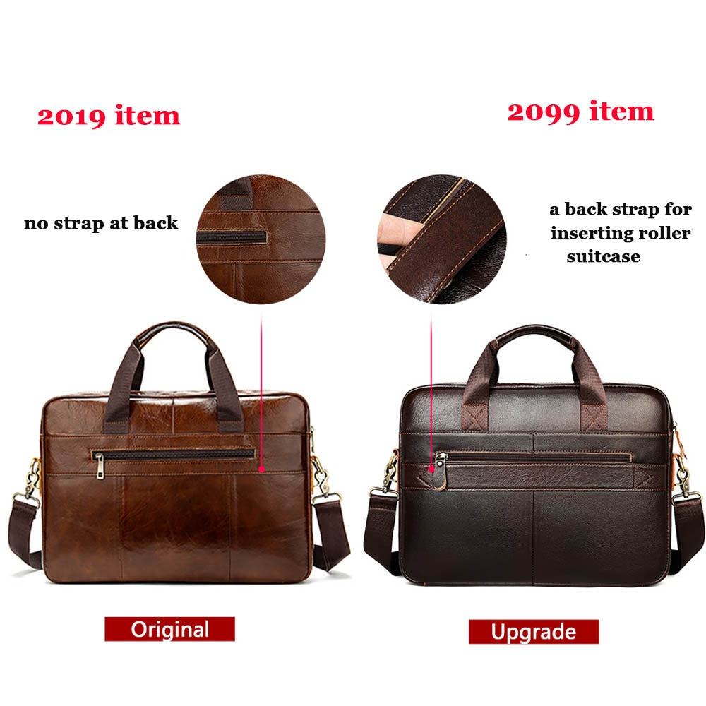 Men's Briefcases Men's Bags Genuine Leather Lawyer Bag for Men Laptop Bag