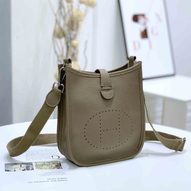 Luxury Fashion Genuine Leather Hollow H Messenger Crossbody Bag Women Cowhide Pebble Leather Lady Phone Purse Shoulder Handbag