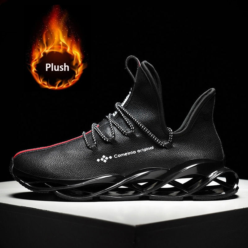 Mens Running Shoes Waterproof Sneakers Unique Blade Sole High-quality Shoes