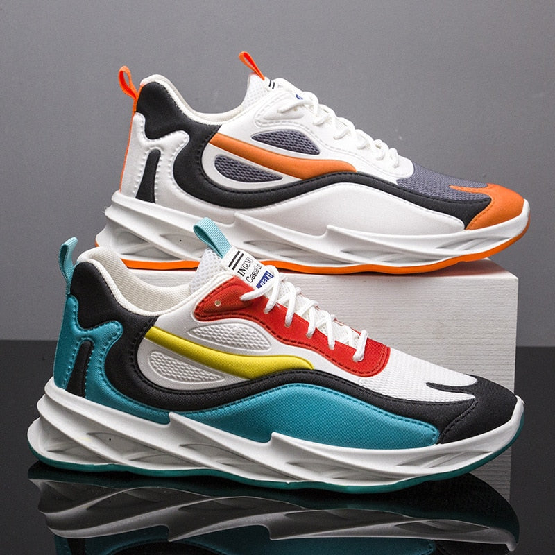 New Color Matching  Blade Shoes Breathable Sneakers High-quality  Fashion Trend Shoes Men