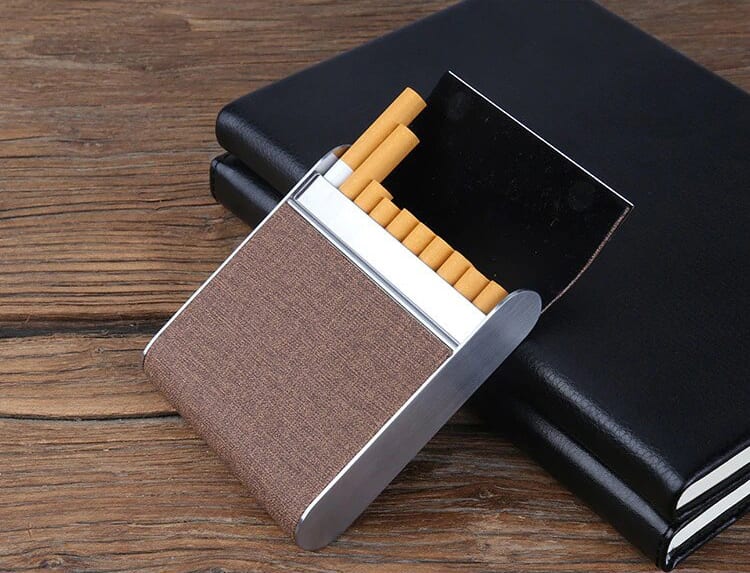 Metal Cigarette Case - Mens Tobacco Cigarette Wallet