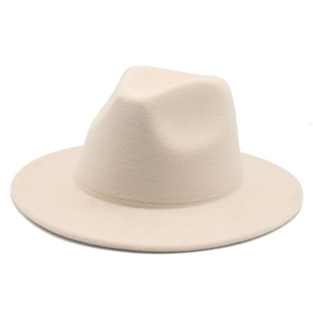 Fedora Hat Women Hat Winter Luxury Man Hats for Women Fashion Formal Wedding Decorate Camel Panama Cap Fedoras Gorras Para Mujer