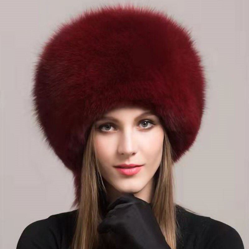 Russian Faux Fur Hat for Women - Like Real Fur - Comfy Cossack Style