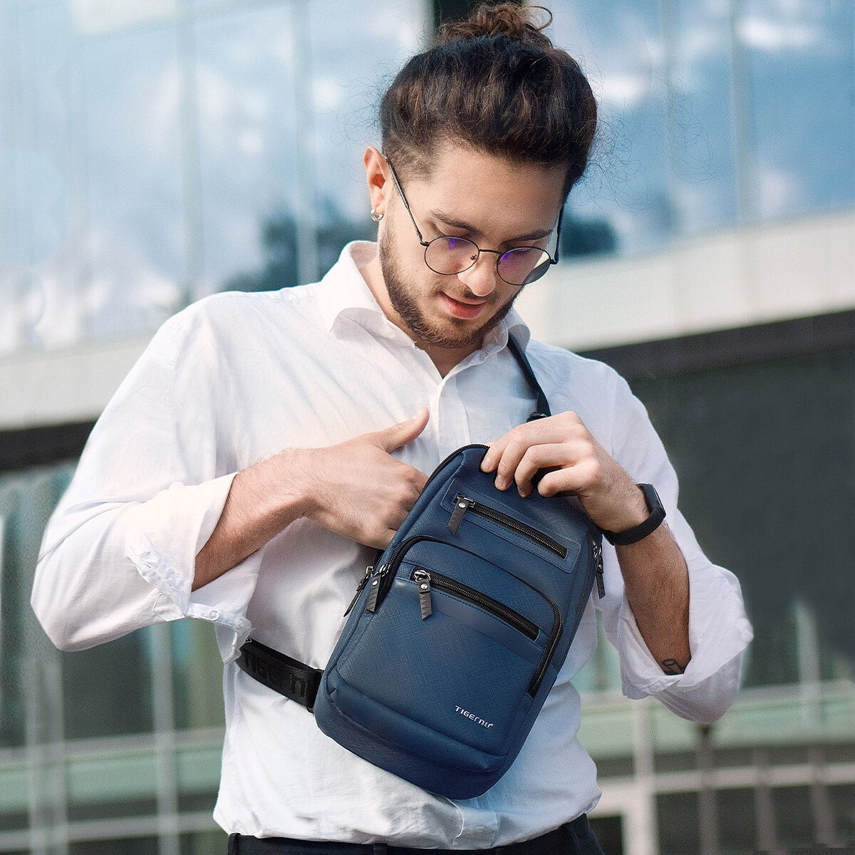 New Concise Light Weight Men's Shoulder Bags Oxford Quality Anti-wrinkle Waterproof Bag Travel Men Fashion Messenger Bag