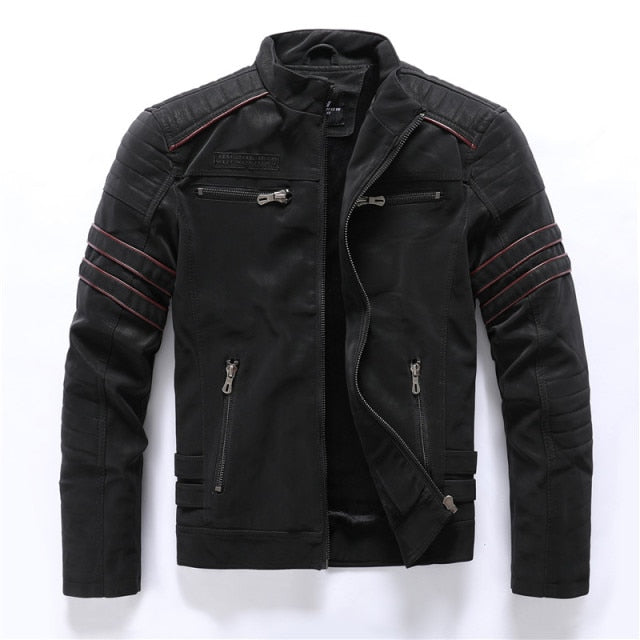 Winter Mens Bomber Jackets Casual Military Male Outwear Fleece Thick Warm Windbreaker Jacket Mens Pu Leather Baseball Coats