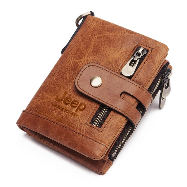 NEW Brand Genuine Cowhide Leather Men Wallet Small Mini Card Holder Vintage PORTFOLIO Porto Monee Hasp Male pockets Top Quality